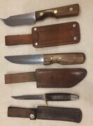 handmade knives and leather covers