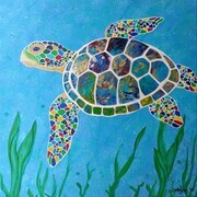 Peaceful Sea Turtle