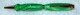 pen # 633 (slimline) cosmic green acetate