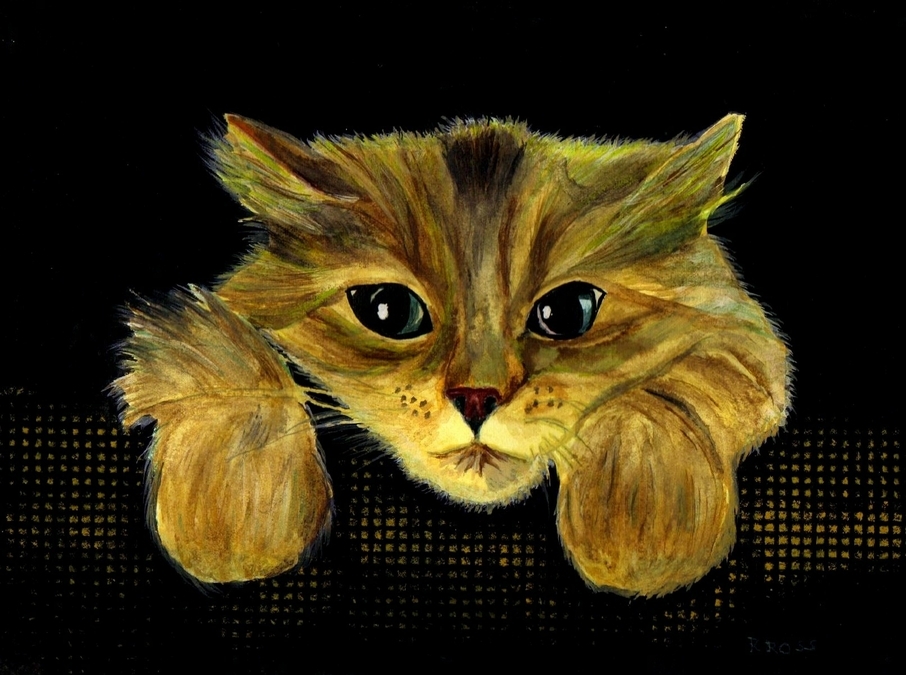 PUSSY CAT painting